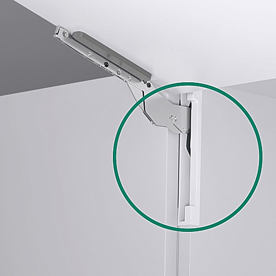 Комплект для торцевой части ФриСлим Флап при врезном монтаже, БЕЛЫЙ