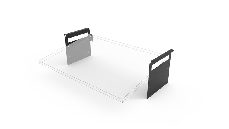 Набор YouK Юкей 320 мм для рабочей поверхности, цвет черный Kessebohmer